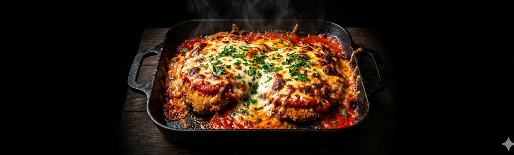 Parmegiana com queijo derretido